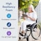 Proheal Gel Wedge Wheelchair Seat Cushion 18"x16"x3"-1.5" PH-76150G - alternate 4
